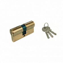 Цилиндровый механизм с 3 ключами (английский ключ) 35x40 мм, латунь