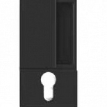 WAVE Ручка для раздвижных дверей под цилиндр матовый черный B300030193